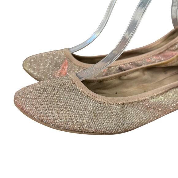 Steve Madden Bamba Metallic Nude Blush Round Toe Ballet Flats Shoes sz 8.5 M - Picture 8 of 16